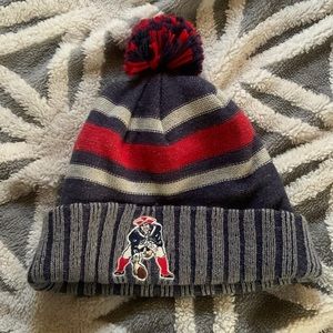 New England patriots knit pop beanie